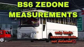 bs6 zedone measurements zedastra measurements miniature bus measurementsminiature tourist bus [upl. by Yengac]