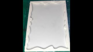 اسهل وارخص طريقة لصناعه قالب سيليكون للصوانى  Making a silicone mold epoxy tray [upl. by Lashonde912]