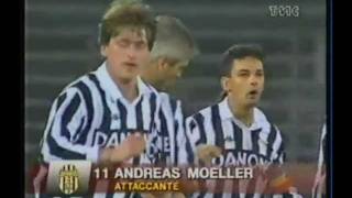 Juventus  Kongsvinger 20 02111993 Ritorno Sedicesimi Coppa Uefa [upl. by Rosita]