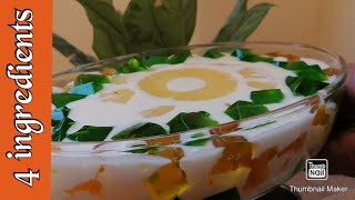 Pineapple Dessert Recipe  JUST 4 INGREDIENTS [upl. by Kepner]