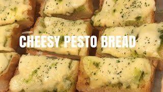 CHEESY BASIL PESTO BREAD [upl. by Naitsihc]