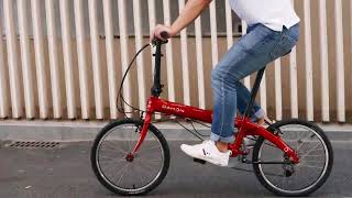 DAHON VYBE D7 gliding away  20 inch folding bike [upl. by Adnilim732]