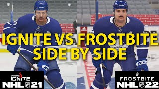 FROSTBITE vs IGNITE  NHL 22 vs NHL 21 [upl. by Trescott]