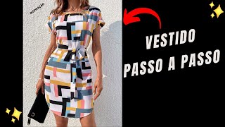 Vestido Elegante Passo a Passo Sem Molde [upl. by Ingraham]