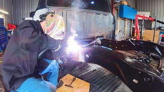 2000 Ford Ranger Frame Repair [upl. by Aizatsana]