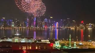 Fireworks Doha Doha Corniche  Qatar National Day [upl. by Jeno]