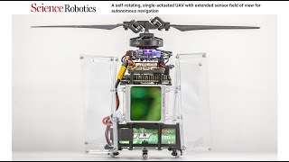 A selfrotating singleactuated UAV with extended sensor field of view for autonomous navigation [upl. by Klarrisa]