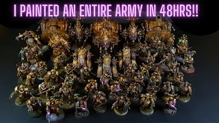 I painted an ENTIRE WARHAMMER ARMY in 48hrs [upl. by Iridis]