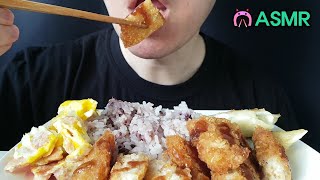 TONKATSU MANDU KIMCHI 만두 계란 김치 김 MUKBANG EATING SOUNDS [upl. by Eudoxia]