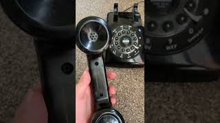 Black novelty rotary phone ringing [upl. by Eissirc]