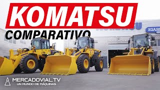 Comparativo Palas Cargadoras Komatsu  Igarreta Máquinas  Mercado Vial TV [upl. by Aizirk]