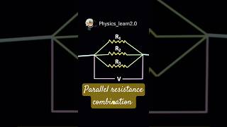 What is parallel resistance combination physics learning shorts ohmslaw [upl. by Parfitt]