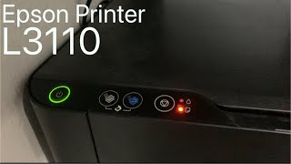 EPSON L3110 Printer Warning  Paper Jam Error [upl. by Soutor]