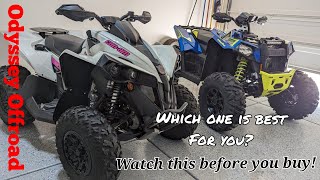 Canam Renegade 1000 vs Polaris Scrambler 1000 S  full detailed owners comparison [upl. by Teage665]