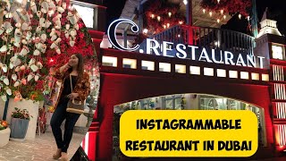 C Restaurant  Super instagrammable restaurant in Dubai ENG SUB [upl. by Irab]