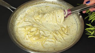 Sie werden dieses köstliche Spaghetti Rezept mit weißer Soße lieben Fertig in 10 Minuten [upl. by Sila]