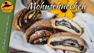 Mohnschnecken mit Marzipan und Preiselbeeren [upl. by Eadnus]