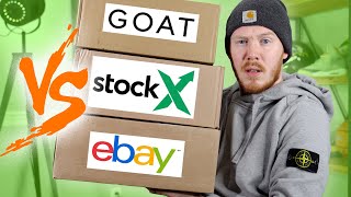 I Tried STOCKX VS GOAT VS EBAY Which is BEST for BUYING Sneakers [upl. by Edya]