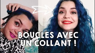 Boucler ses cheveux avec un collant ✦ Boucles sans chaleur [upl. by Nanreit]