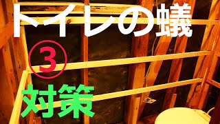 【すぎみつDIY＃005】 120万円ハウスのトイレ・Part3 トイレの木材交換とアリ対策 【セルフリフォーム】 [upl. by Linad]