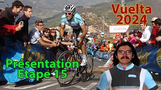 🚴‍♂️Vuelta 2024🇪🇸  Etape 15 Présentation Parcours Pronos Météo [upl. by Amehr]