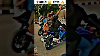 Girls vs boys automobile attitude respect freefire rider thar daku modified bike stunt [upl. by Engeddi]