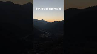 Sunrise in moments 🏔️❤️uttrakhand travel nature sunrise mountains [upl. by Revlis]