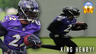 Derrick Henry 👑 FIRST LOOK Highlights  Ravens OTAs 👀🔥 [upl. by Elmo]