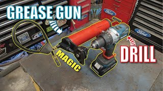 DRILL powered Grease Gun DIY [upl. by Damalis]