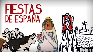 Las fiestas más populares de España cultura española [upl. by Loma]