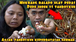 DEDE INOEN VS TANBOY KUN MAKAN ULAT BALADO SUPER PEDAS [upl. by Vez789]