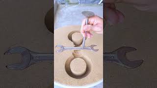 Relaxing amp Asmr sand casting sand craft experiment satisfying metal JinHappy jake usa [upl. by Neelia]