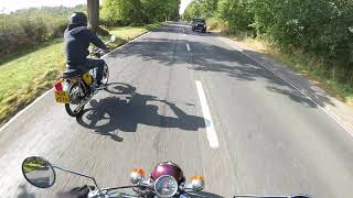 10 riders on yamaha FS1E fizzy and RD250 ride in surrey 20920 [upl. by Gypsy]