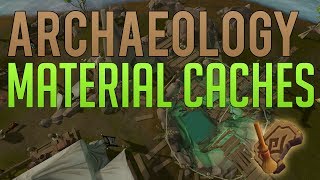 Archaeology Material Cache locations 199  Runescape 3 guide [upl. by Heymann454]