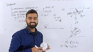 Holonomic and nonholonomic constraints with examples  Forces of constraints [upl. by Shalom944]