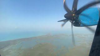 Bahamasair C6BFW ATR 72600 Landing MYEF Exuma [upl. by Radcliffe]