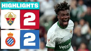 Resumen de Elche CF vs RCD Espanyol 22 [upl. by Holsworth602]