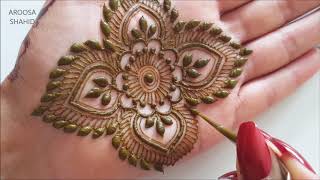 Intricate party henna design  Henna Art by Aroosa [upl. by Karlik874]