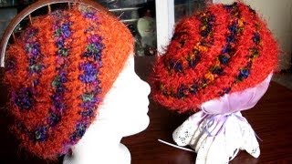 Spiral Slouchy Hat 6 Rounds 916 [upl. by Vallery292]