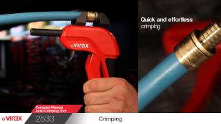 Compact Manual Axial Crimping Tool for PEX series 5 [upl. by Lyrrad]