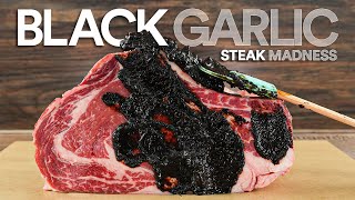 I dryaged steaks in BLACK GARLIC ate it and this happened [upl. by Marr212]