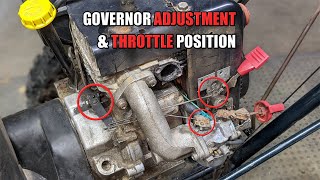 How to Set the Governor on a Tecumseh HMSK Snowblower Engine [upl. by Monica532]