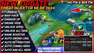 CHEAT ML TERBARU 2024  MOD MENU MOBILE LEGENDS TERBARU NO KEY MEDIAFIRE  UNLOCK SKIN  DAMAGE UP [upl. by Dorrie412]