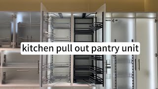 WELLMAX Wire pantry unit basket 5layer pull out larder unit for kitchen storage [upl. by Haianeb]