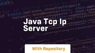 java tcp ip server [upl. by Ahsinot]