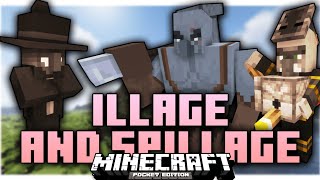 Illage and Spillage V1 Addon MCPE 119  Java to Bedrock [upl. by Jakie]