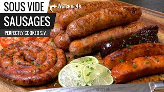 Sous Vide SAUSAGES Perfection  How to COOK SAUSAGE sous vide [upl. by Auahsoj]