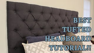 How to Make Your Own Tufted Headboard [upl. by Libenson]