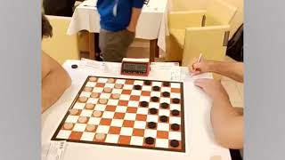 Shvartsman  Valneris European Draughts Championship 2024 [upl. by Lrat]