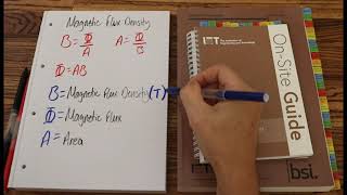 Magnetic flux density formula explained and transposed [upl. by Anayt735]